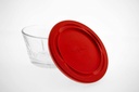 ROYAL BOWL 6PC 10X5.5CM WITH RED LIDS 53043