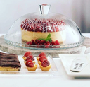 PATISSERIE PLATE AND DOME 32.2X10CM GLASS 96873