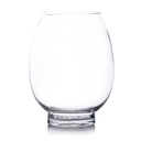 Glass Vase 30x15cm Barrel Clear-Base VAS30LD