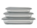 Casserole 1.6lt Borosilicate Glass With Grey Lid CH1123