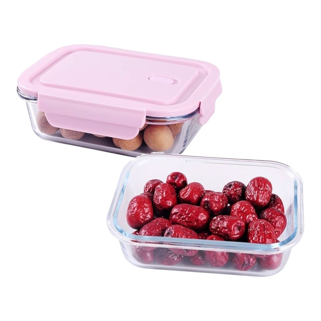 Storage Box 1500ml Rectangular Glass with Lid 70320