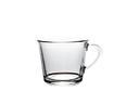 CUP AND SAUCER 190CC GLASS BASIC 96693