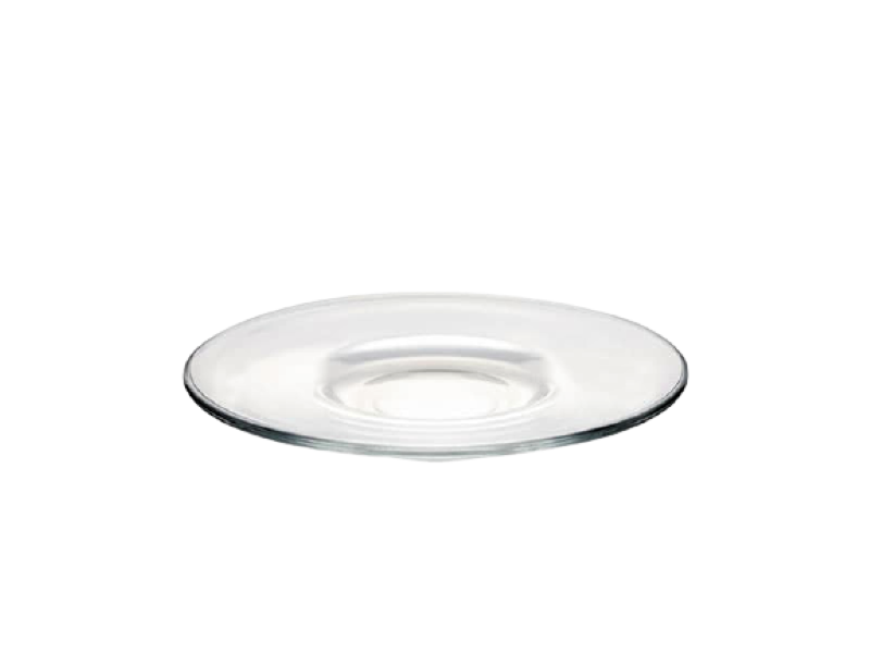 CUP AND SAUCER 190CC GLASS BASIC 96693