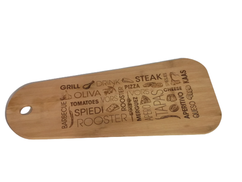 CHOPPING BOARD 50X20X1CM OBLONG BAMBOO