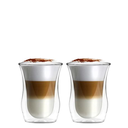 CUP 260ML 2PC DOUBLE WALL BORISILICATE GLASS BARISTA 11401