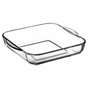 CASSEROLE 2PC SET GLASS (22X22X6.5CM AND 32X32X6CM)