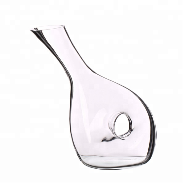 DECANTER 30CM SLANT W/HOLE CLEAR RVT008 