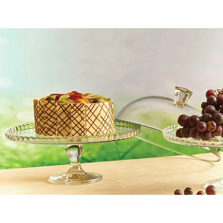 CAKE STAND FOOTED WITH GLASS DOME 95200