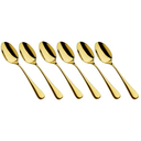 DESSERT SPOON 6PC GOLD TEARDROP 263