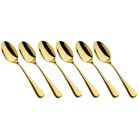 TEASPOON 6PC GOLD TEARDROP 261