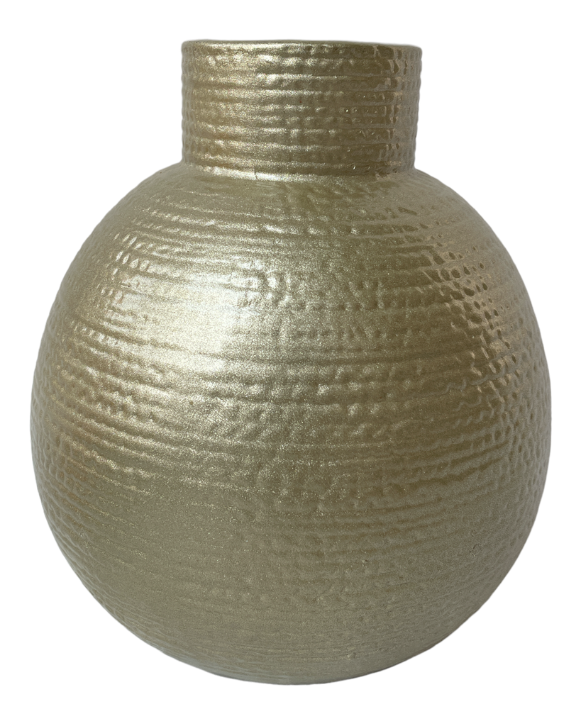 Vase AC 34x20cm Textured-Metallic