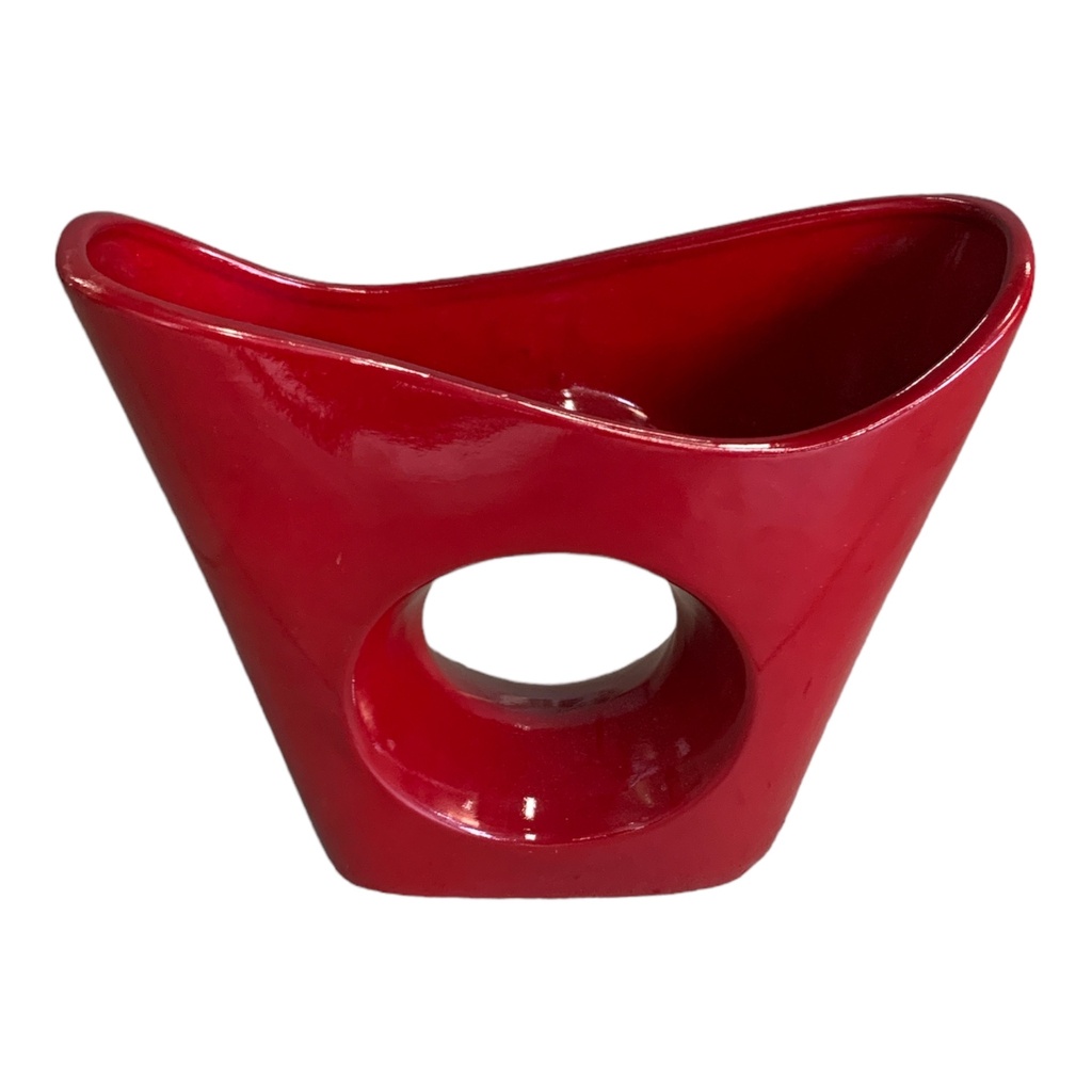 Vase AC 42X50X13cm 1H Boat-Base