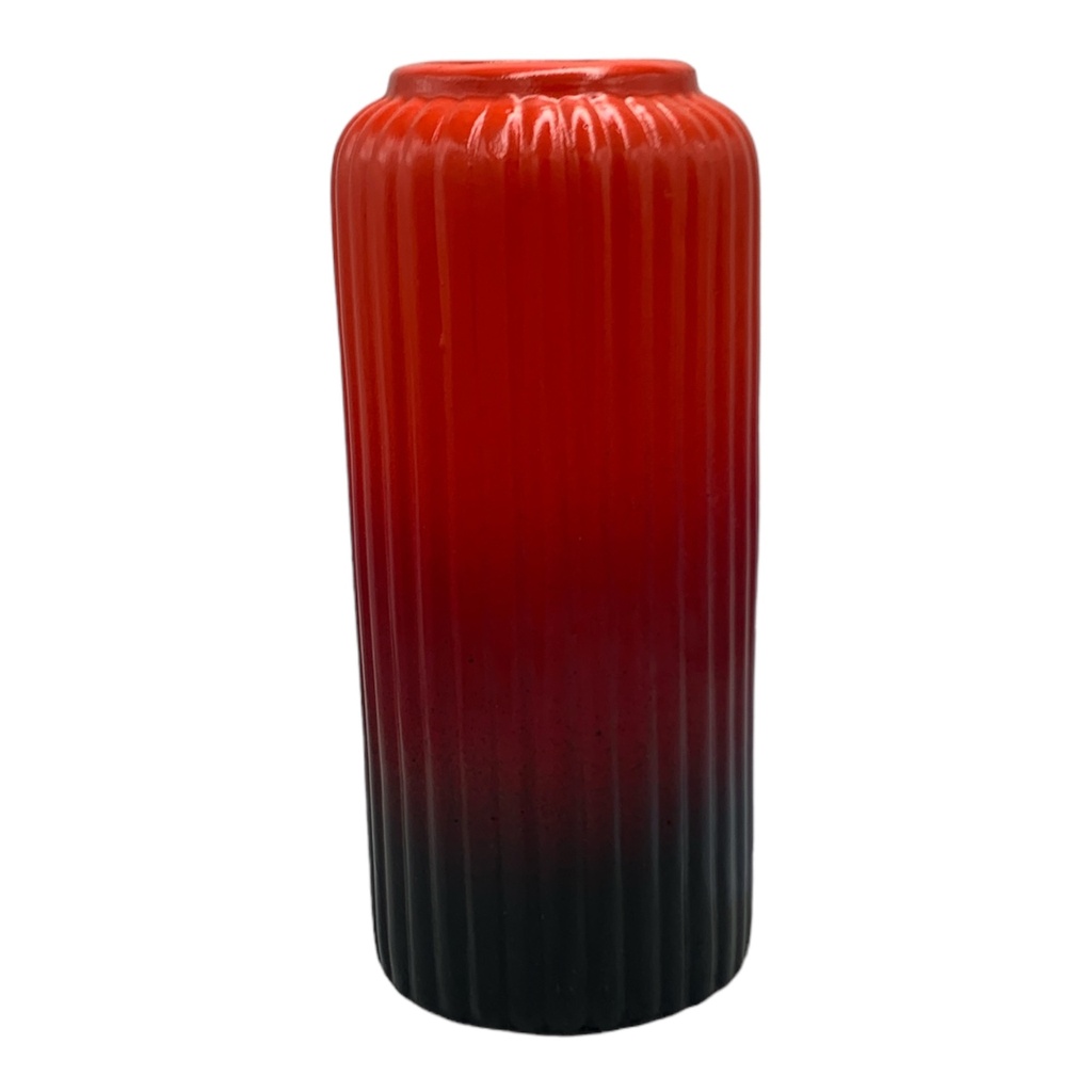 Vase AC 25.5X11Cm Louise Ribbed Bottle Base