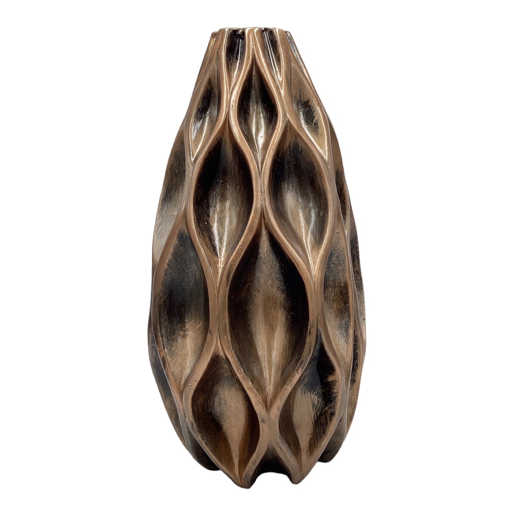 Vase AC 43cm Wave Swirl-Metallic