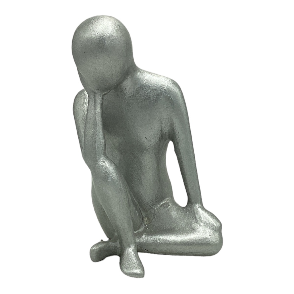 Thinking Man AC 18x9cm Decor - Metallic