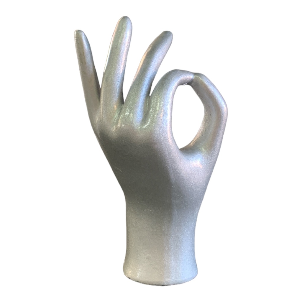 Decor AC 18x9cm Hand Gesture OK-Metallic