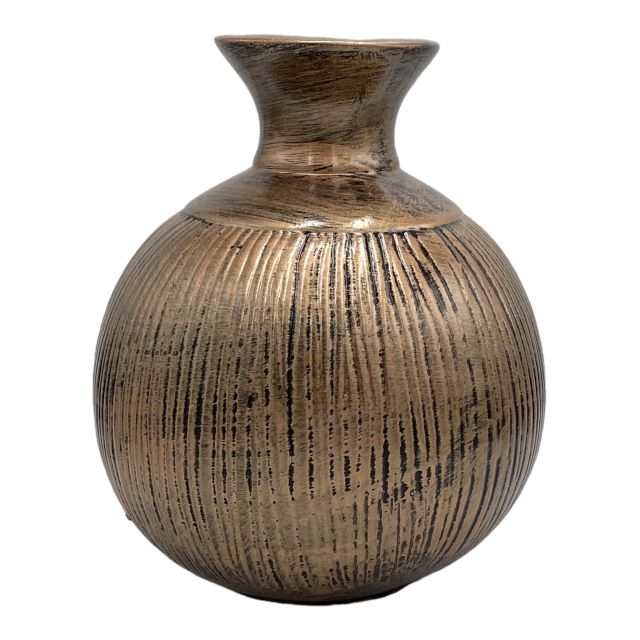 Vase AC 24Cm Zara Belly-Metallic