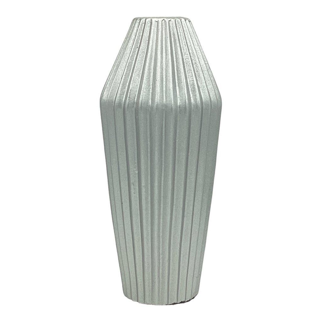 Vase AC 29x8cm Forest Ribbed-Metallic