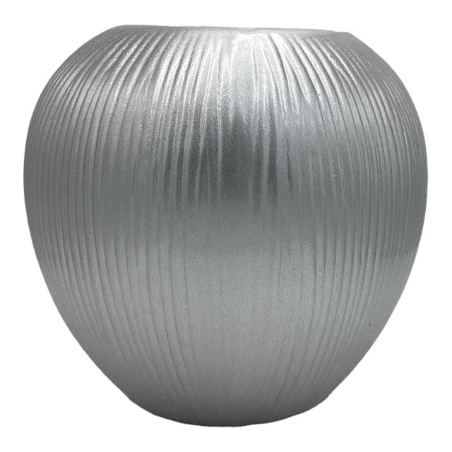 Vase AC 21x13cm Scratch Belly Planter-Metallic