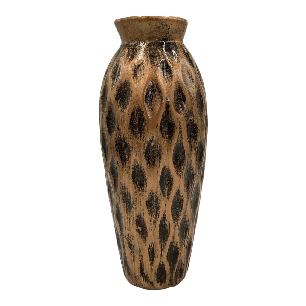 Vase AC 27x7cm Vertical Tall-Metallic