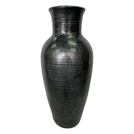 Vase AC 71x19cm Belle Grooved XL-Metallic