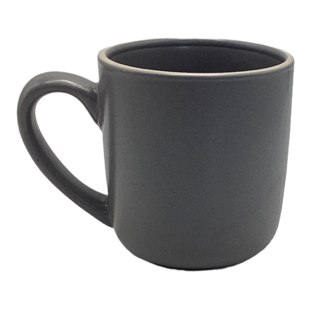 Mug 350ml/12oz Speckeled Grey With Border 2307-112