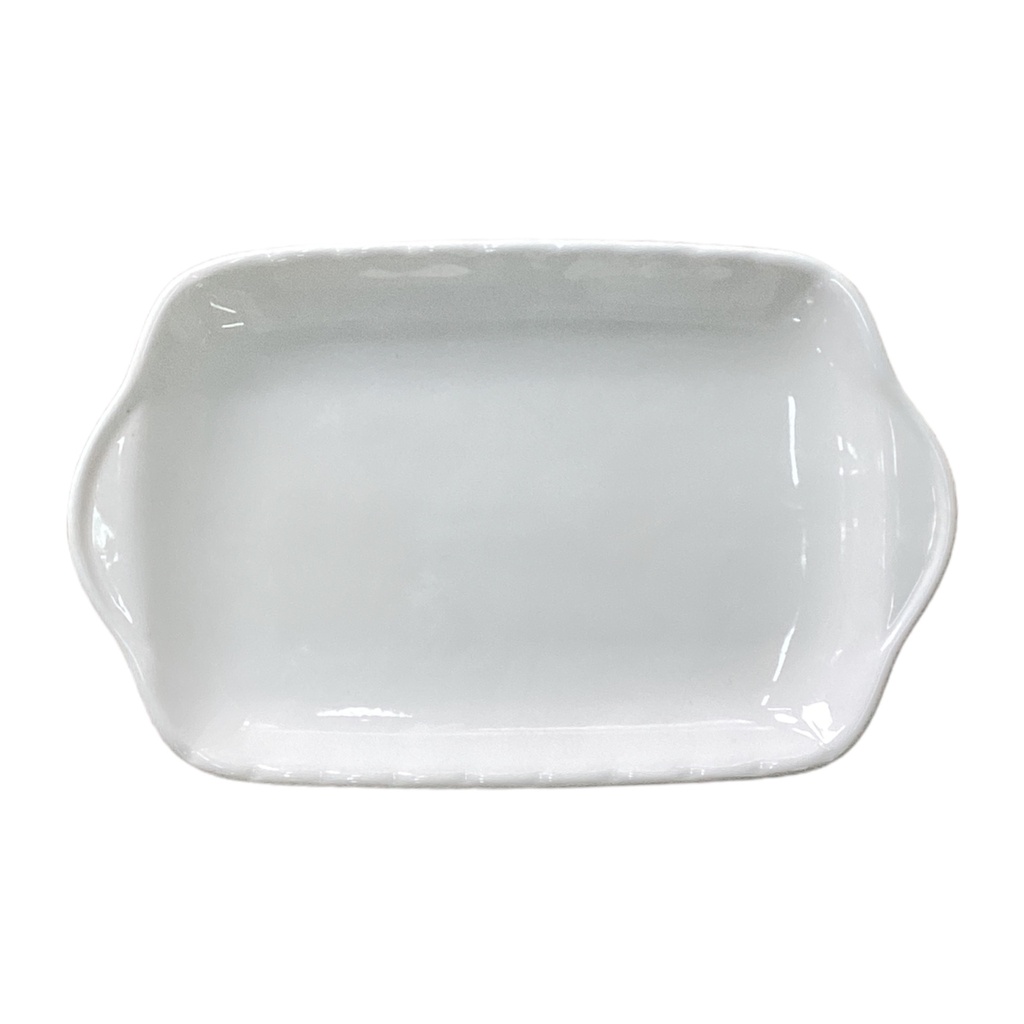 Platter 28.5x18x3cm White Porcelain BJ2303063