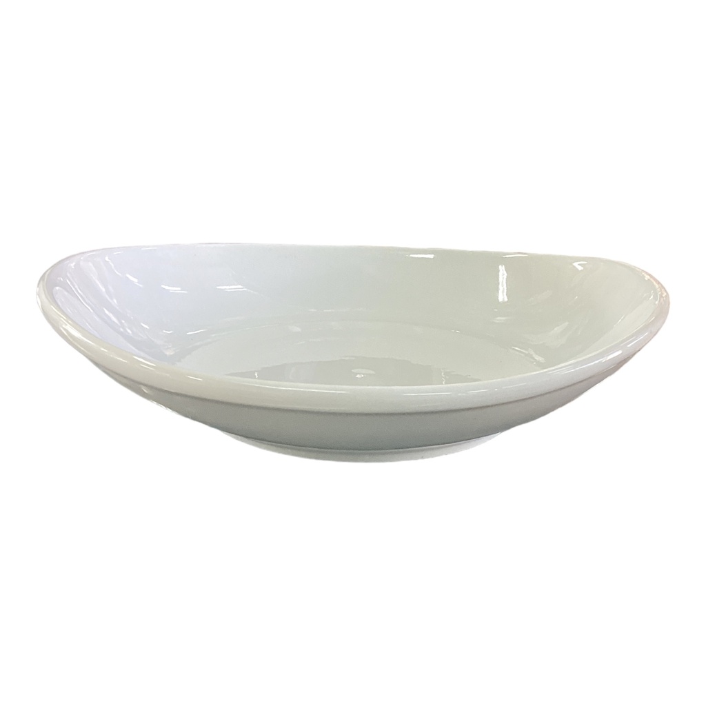 Bowl 25x23x5cm Oval White Porcelain CP2307-27