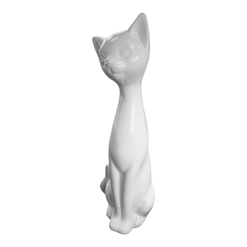 Decor Ornament 19x9x7cm Cat Sitting-Base