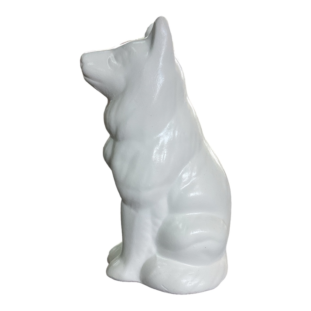 Decor Ornament 19x8x9cm Sitting Wolf-Base