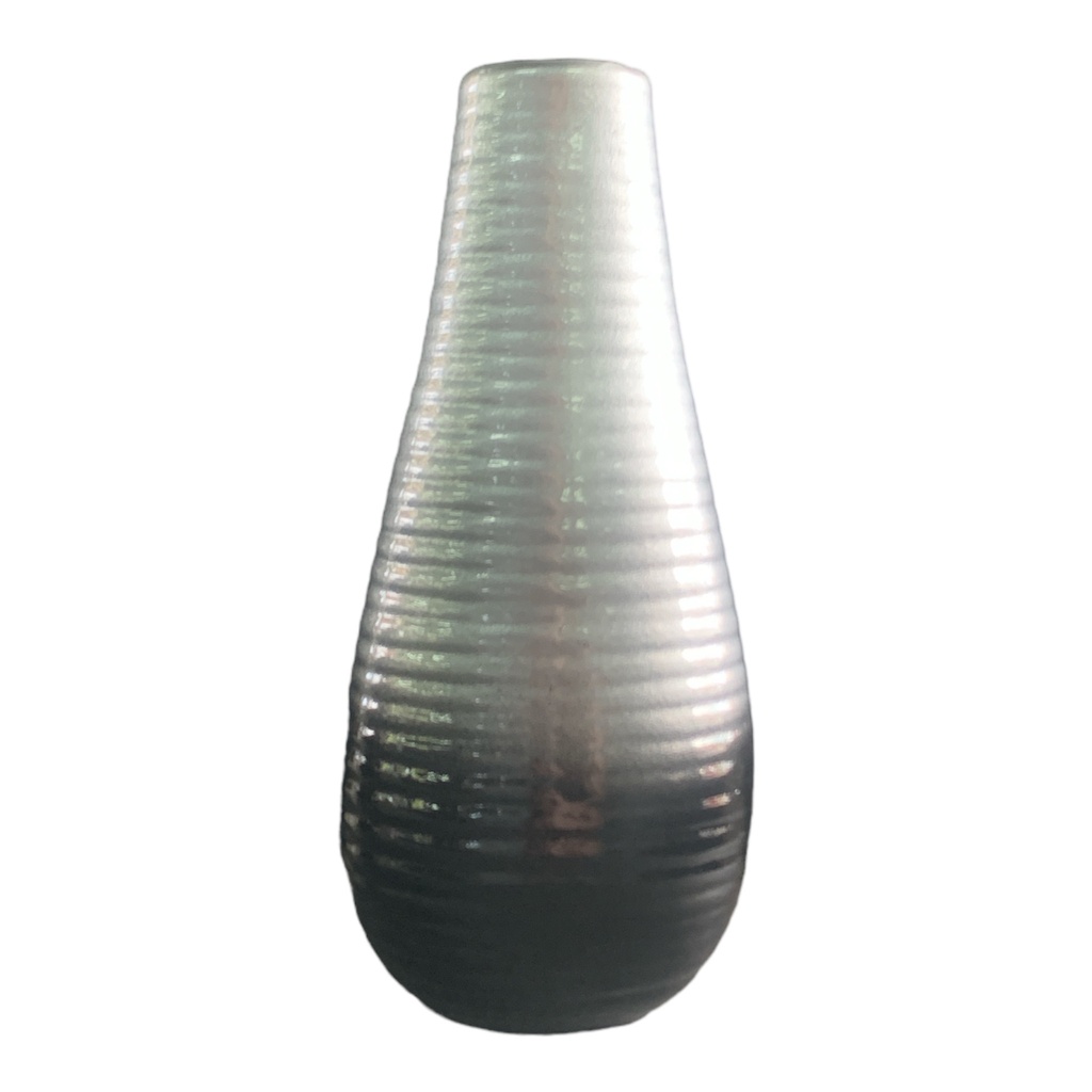 Vase AC 22x11x7cm ? -Metallic