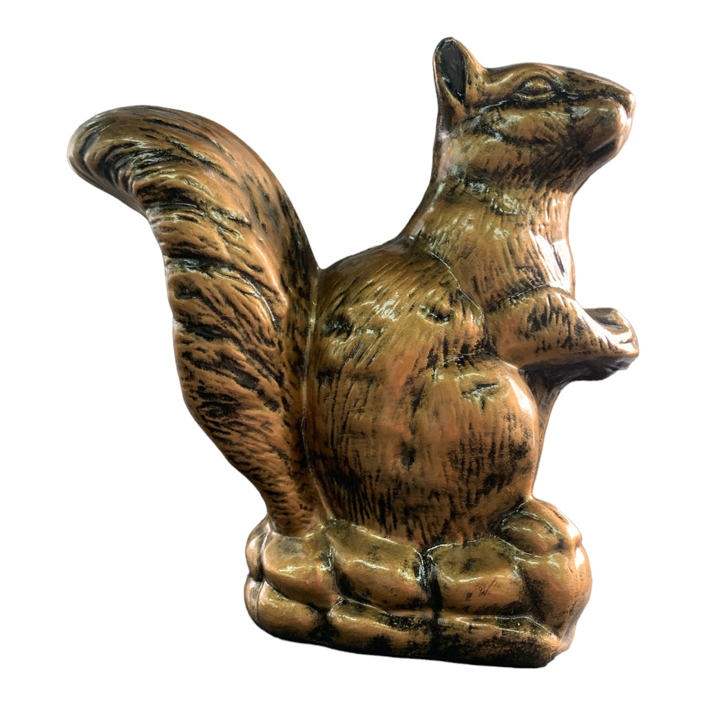 Decor Ornament 27x28x13cm Squirrel-Metallic