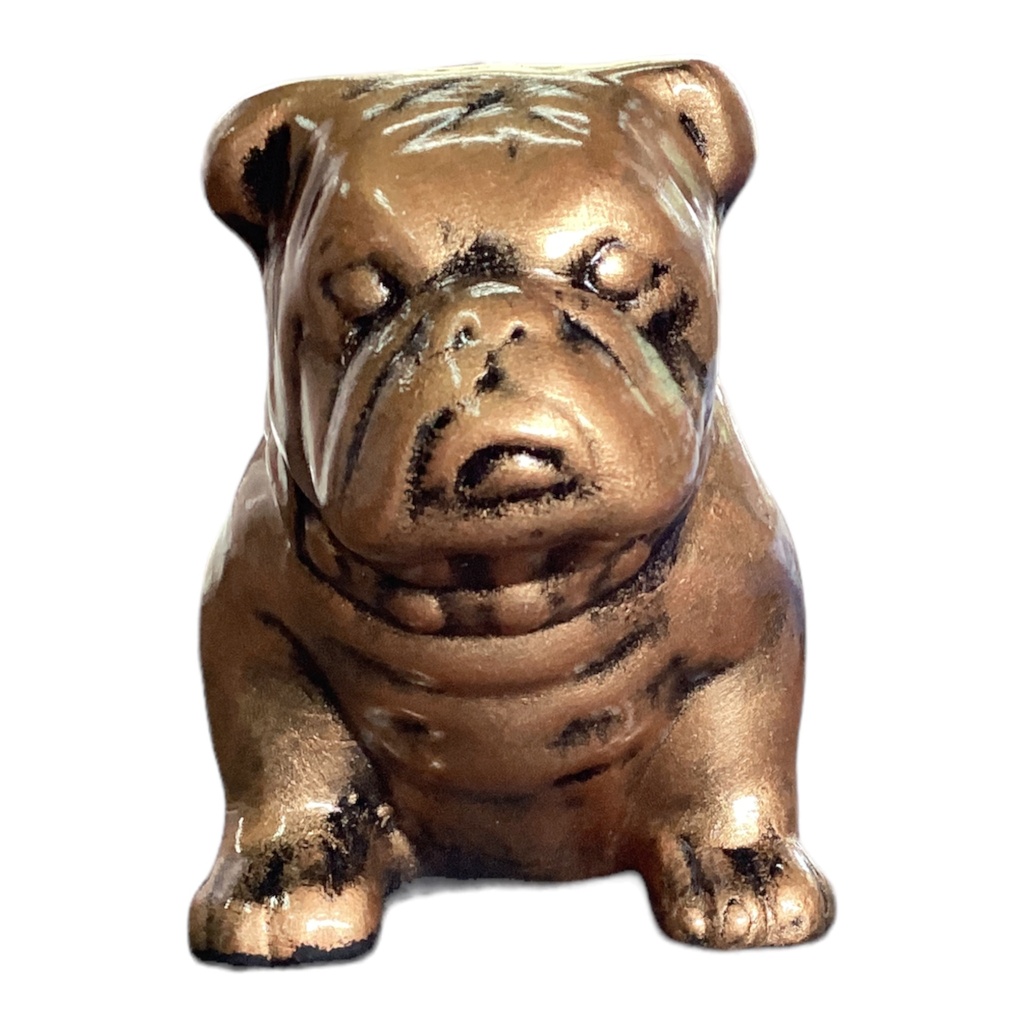 Decor Ornament 13x15x9cm Bulldog-Metallic