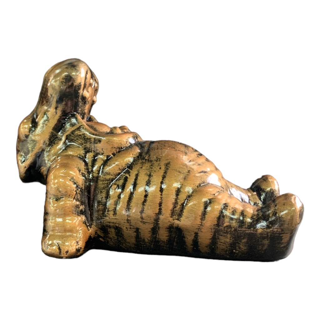 Decor Ornament 19x13x11cm Yearning Hippo-Metallic