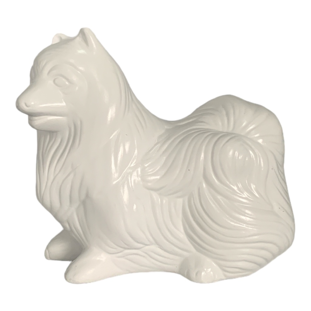 Decor Ornament14x16x8cm American Eskimo Dog Small-Base