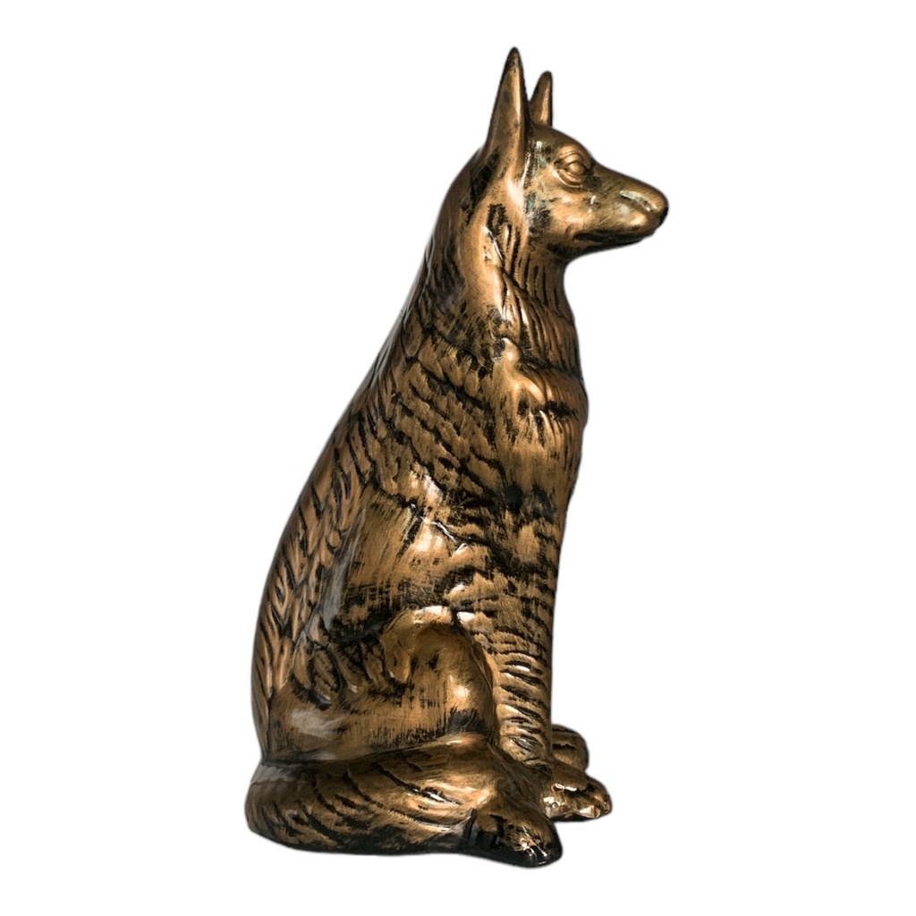 Decor Ornament 36x18x12cm Belgian Shepherd Small-Metallic