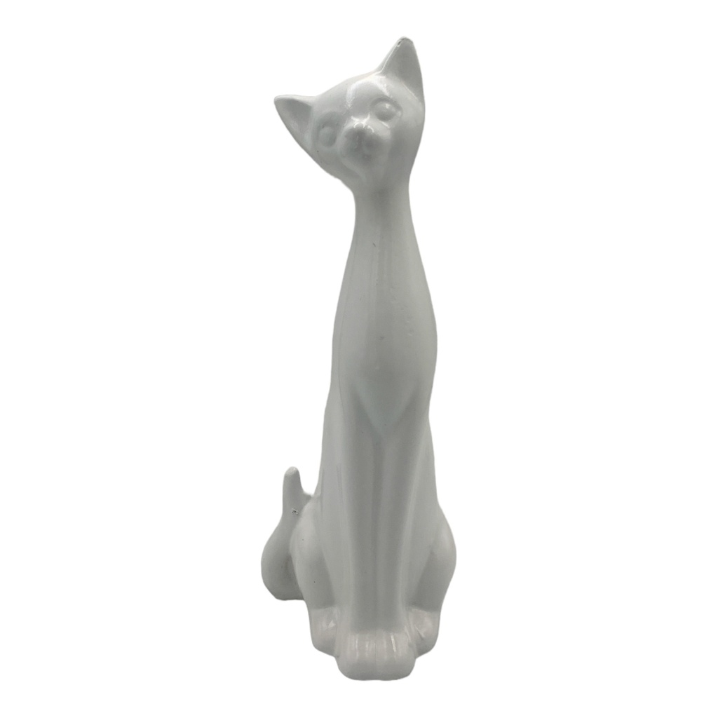 Decor Ornament 33x11x10cm Cat Sitting Large-Base