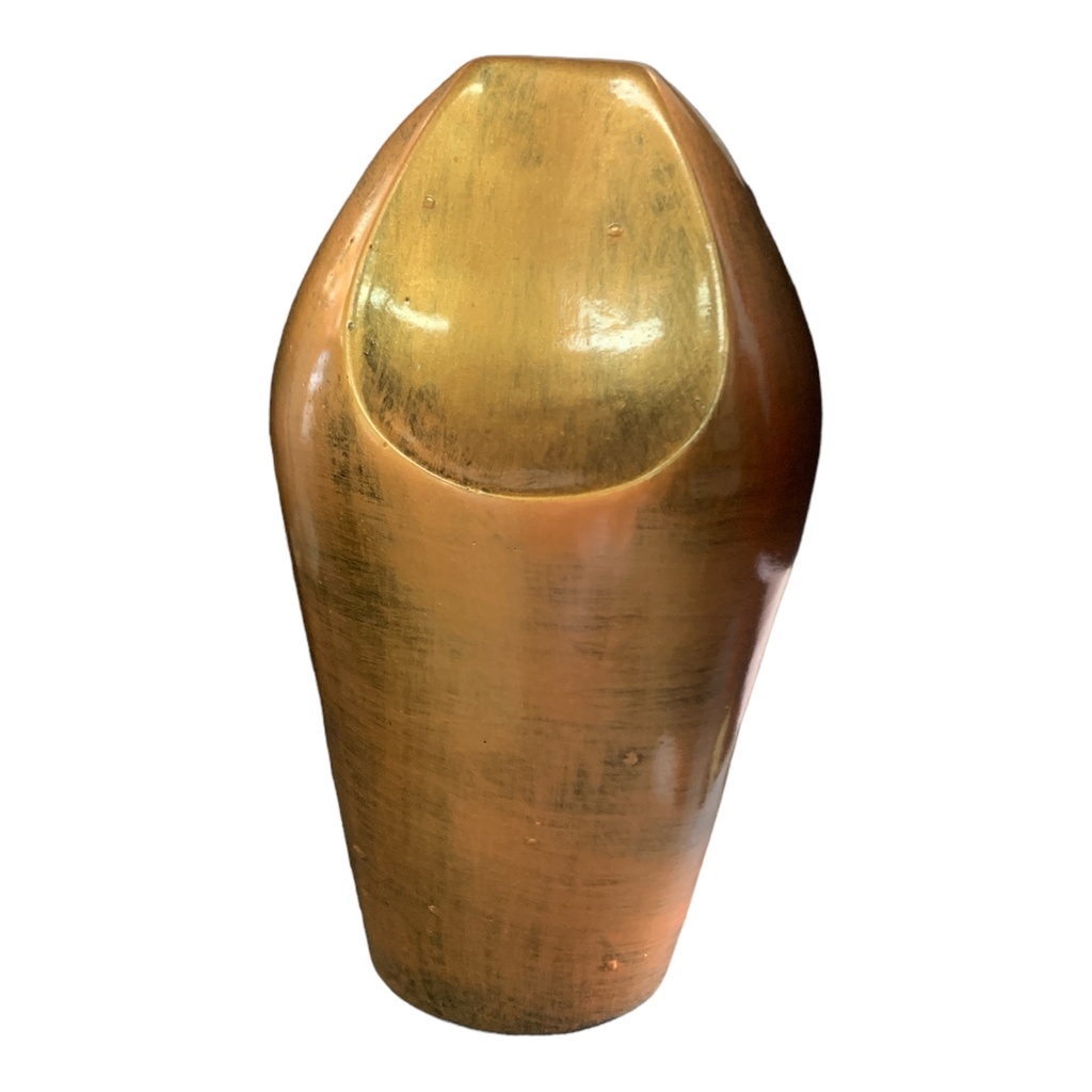 Decor Vase 27x15x11cm Double Dent-Metallic