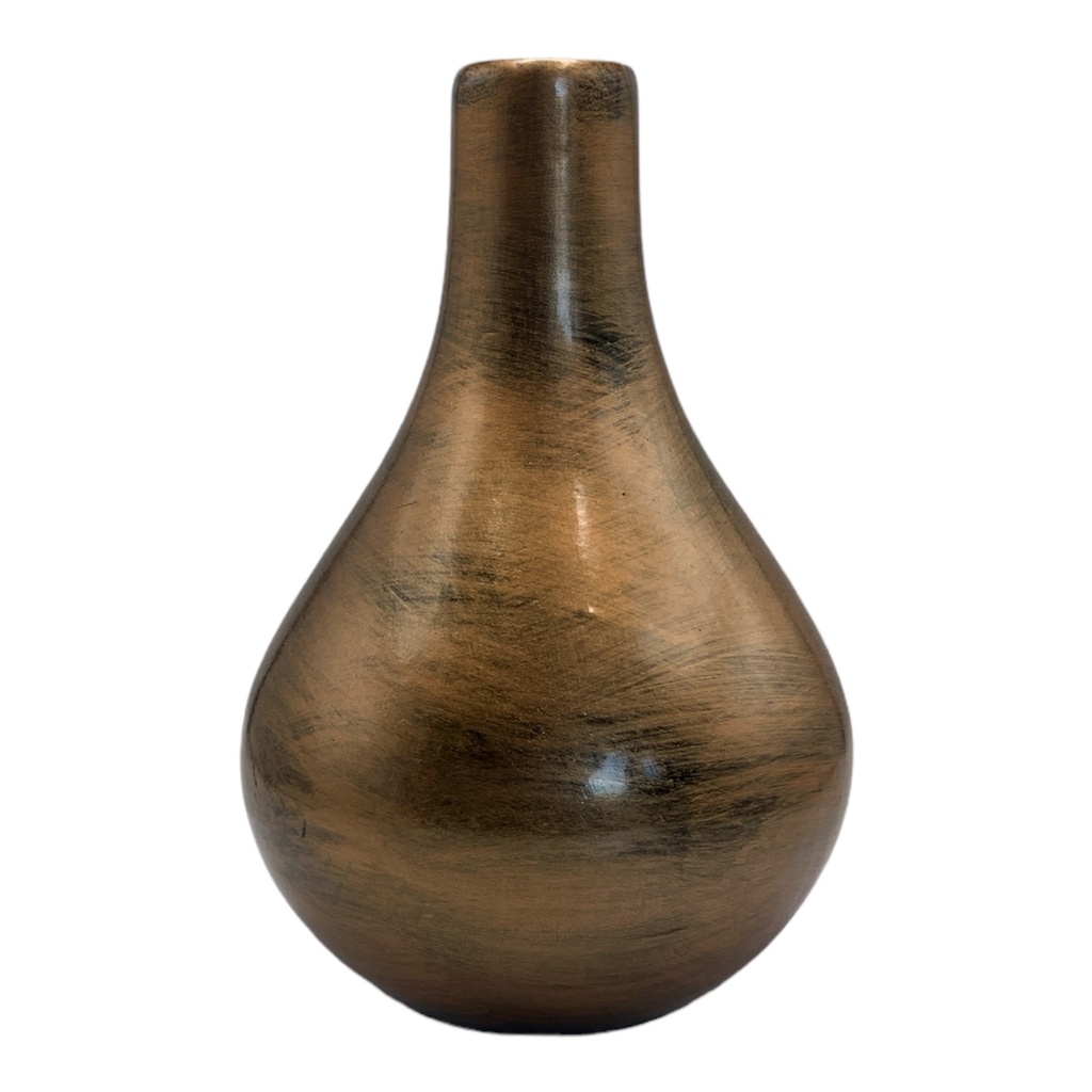 Vase AC 26x16x16cm Drop Bottle-Metallic