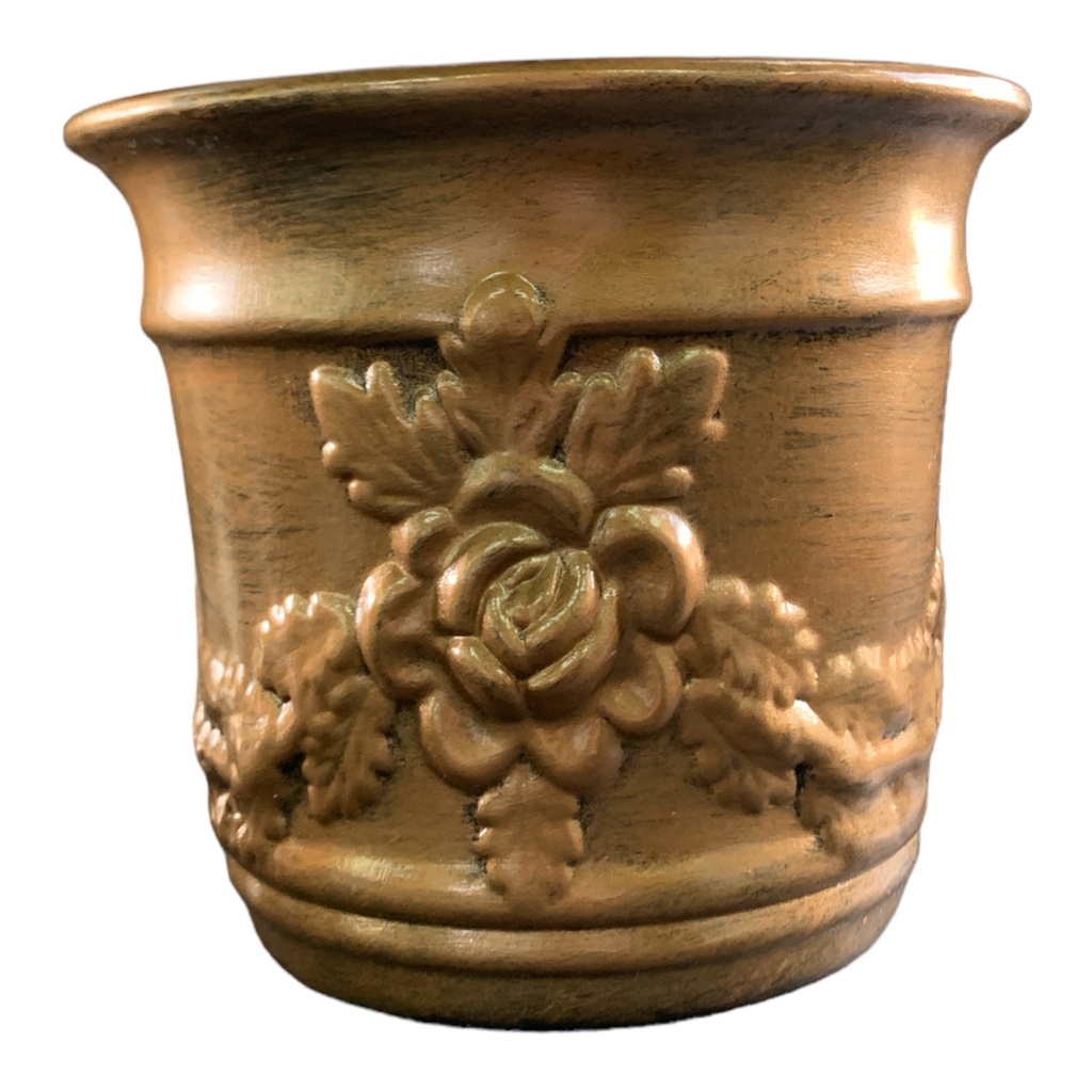 Vase 17x20x13cm Rose Planter-Metallic