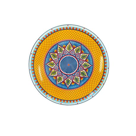 Plate 26.5cm Mexican Colourful Pattern RVT2023-305