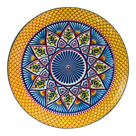 Plate 20.25cm Mexican Colourful Pattern RVT2023-306