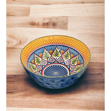 Bowl 16x7.5cm Mexican Colourful Pattern RVT2023-307