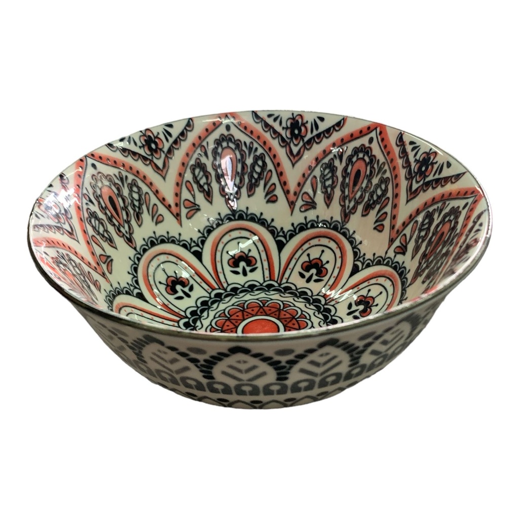 Bowl 15x7.5cm Moroccon Blue/Black RVT2023-300