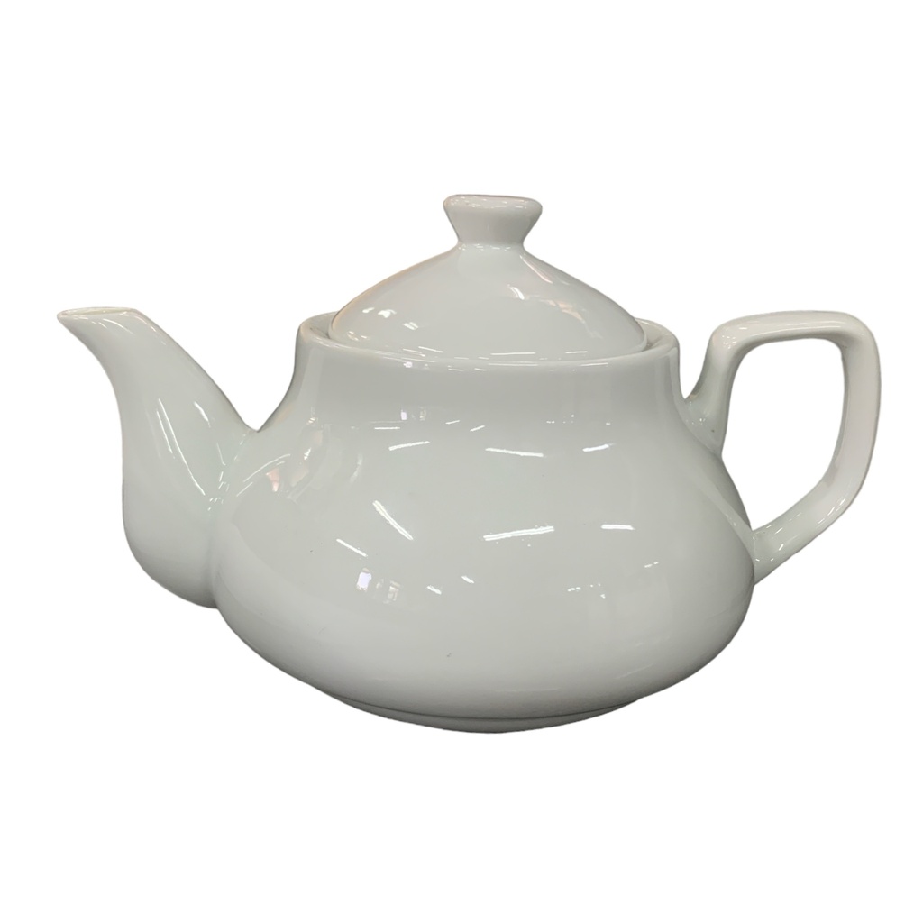 Teapot 800ml Classic White Porcelain KI36