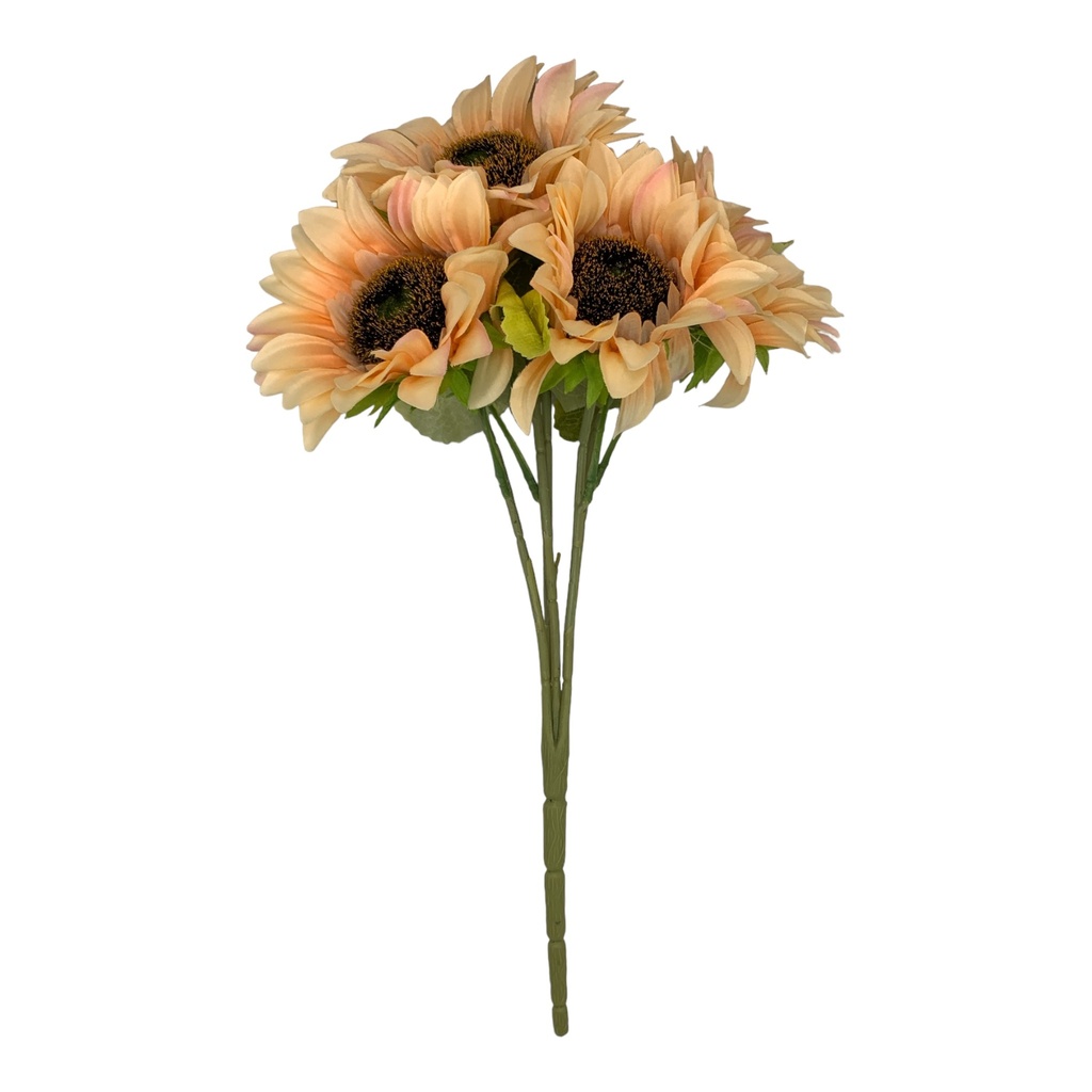 Flower 49Cm Sunflower 5 Stem H-638