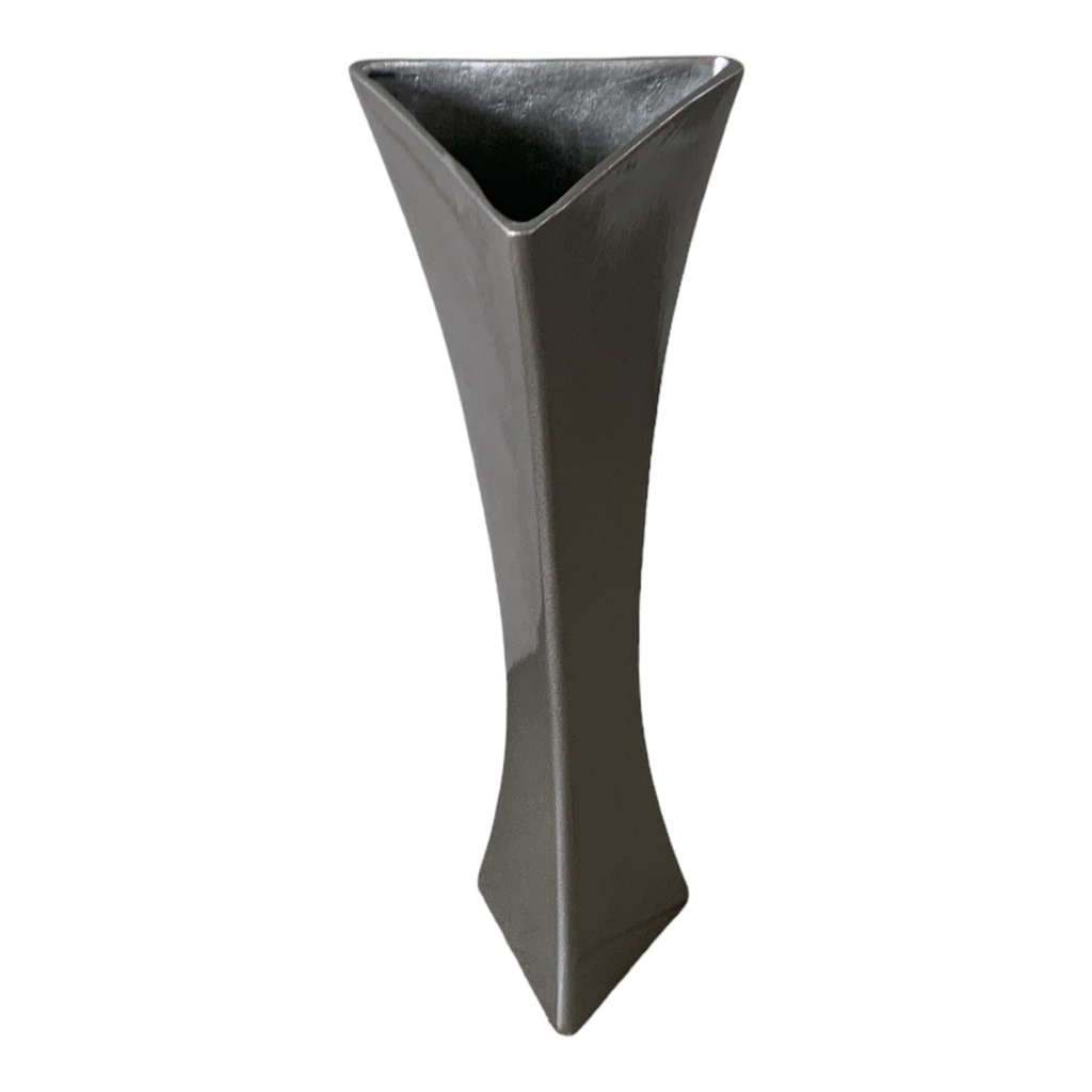 Vase 55x17cm Triangle Long-Metallic