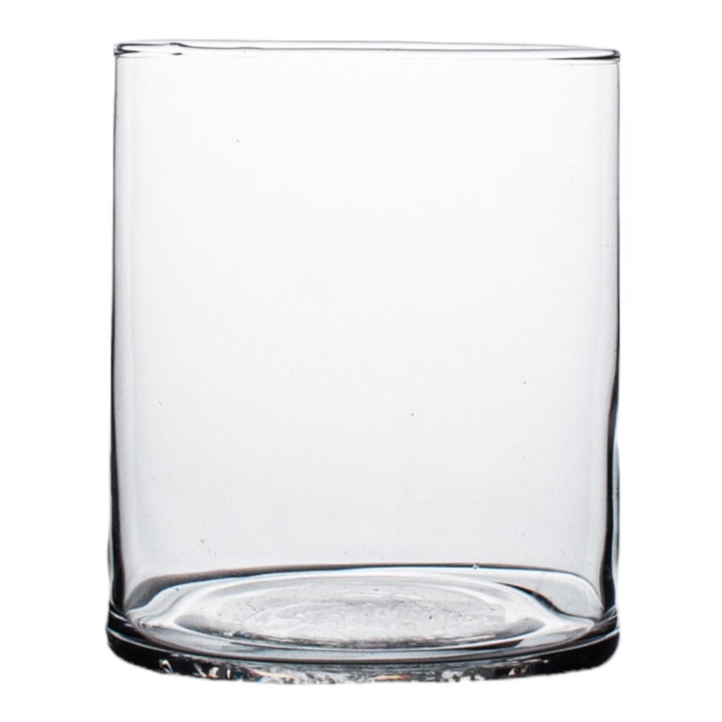 Glass Vase 12x10cm Cylinder Clear VAS1012BK