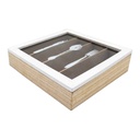 Cutlery Divider 4 Div 26x24cm Wooden SD311-6