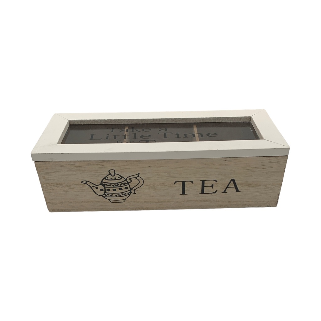 Tea Box 24x10x7cm Wooden 3 DIV SD828-1